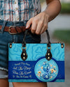 Smell The Sea Feel The Breeze Seahorse Leather Handbag