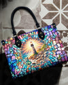 Bigcrowns LIGHTHOUSE STAINED GLASS LEATHER HANDBAG T1106242