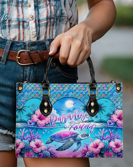 Paradise Found Turtle Leather Handbag