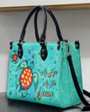 Bigcrowns AS FREE AS THE OCEAN LEATHER HANDBAG N1908244