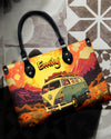 Bigcrowns CAMPING SCENE LEATHER HANDBAG N1208244