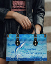 Dolphin Is My Spirit Animal Leather Handbag