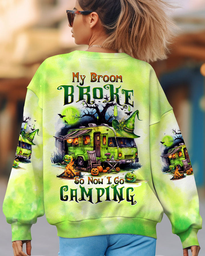 MY BROOM BROKE SO NOW HALLOWEEN CAMPING ALL OVER PRINT - TLTW2408233