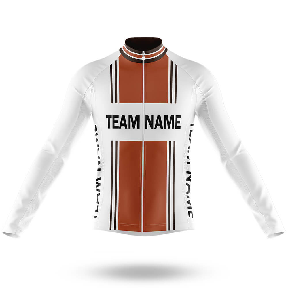 Custom Team Name M4 Orange - Men's Cycling Kit