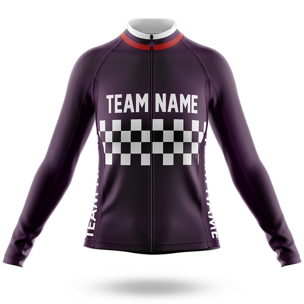 Custom Team Name M7 Dark Purple - Women's Cycling Kit