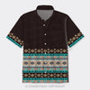 Aztec Pattern Design Button Up Shirts_1