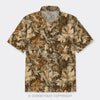 Red Maple Leaf Pattern Button Up Shirts