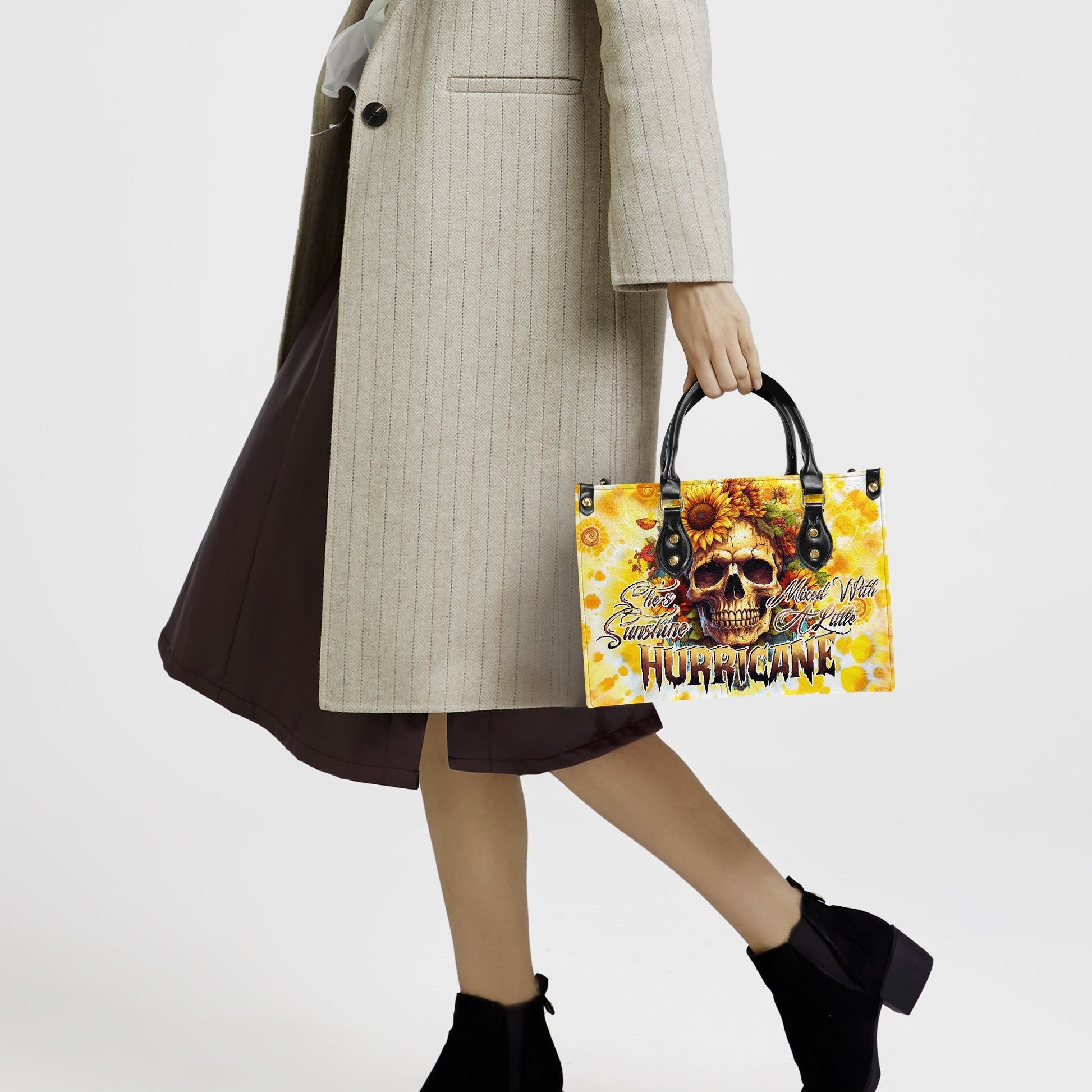SHE IS SUNSHINE MIXED A LITTLE HURRICANE TIE DYE LEATHER HANDBAG - TYTD0204242
