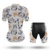 BigCrowns | Relaxing Cat Faces Short Sleeve Cycling Kit