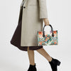 Bigcrowns SOME GIRLS ARE JUST BORN TURLTE WATERCOLOR LEATHER HANDBAG T1104247