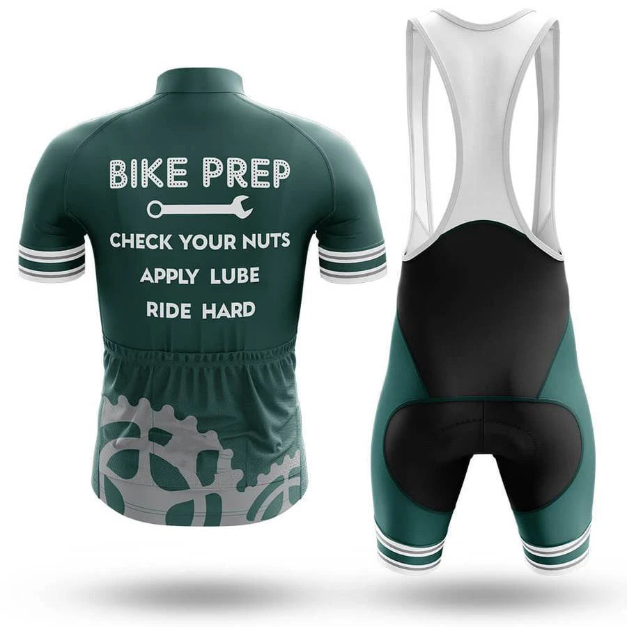 BIKE PREP Men's Cycling Jersey Set, Road Bike Cycling Kit for Men, Biking Outfit, Bicycle Suit, Team Racing Uniform