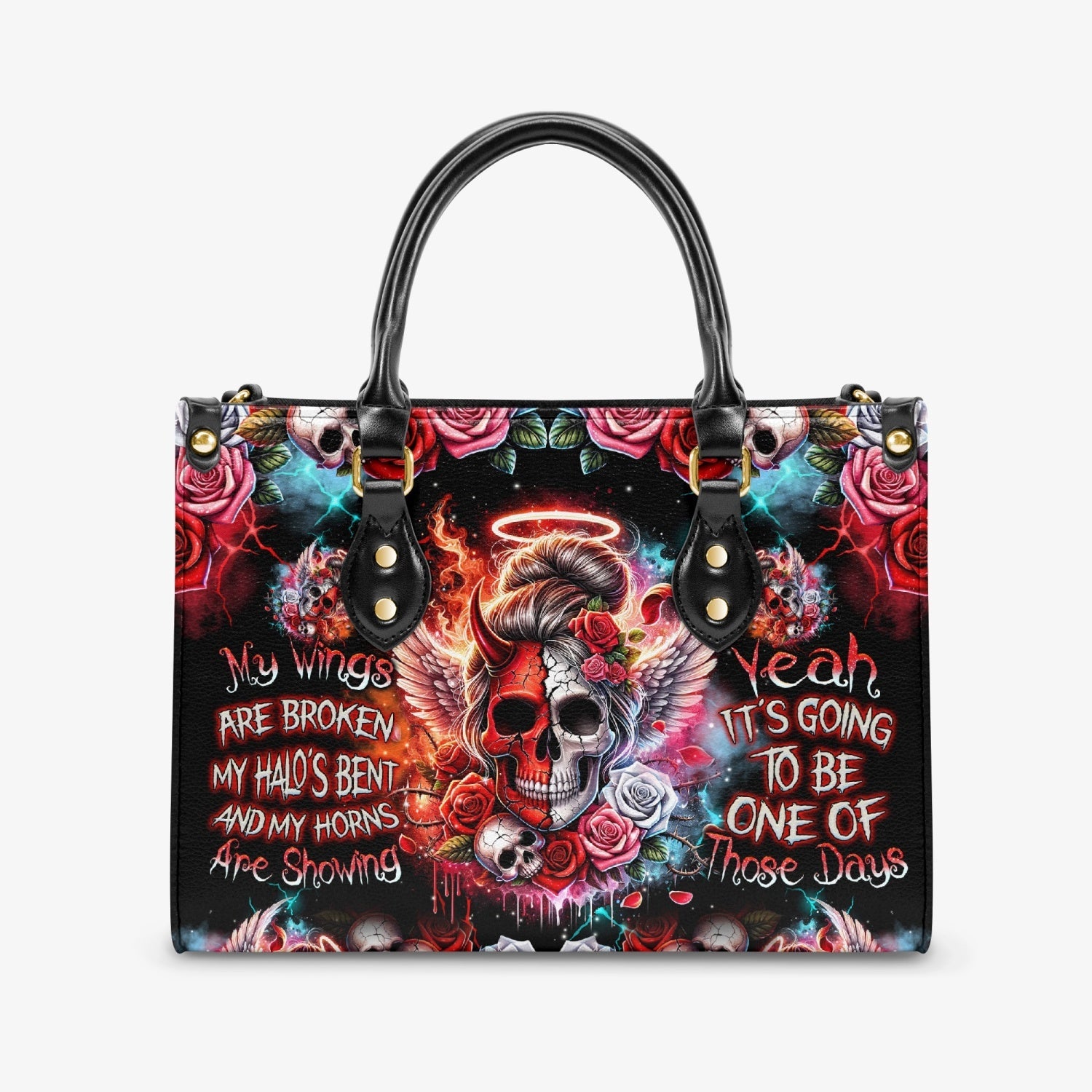 IT'S GOING TO BE ONE OF THOSE DAYS LEATHER HANDBAG - TYQY0204242