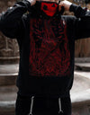 Satan Bat Wing Print Sweatshirt