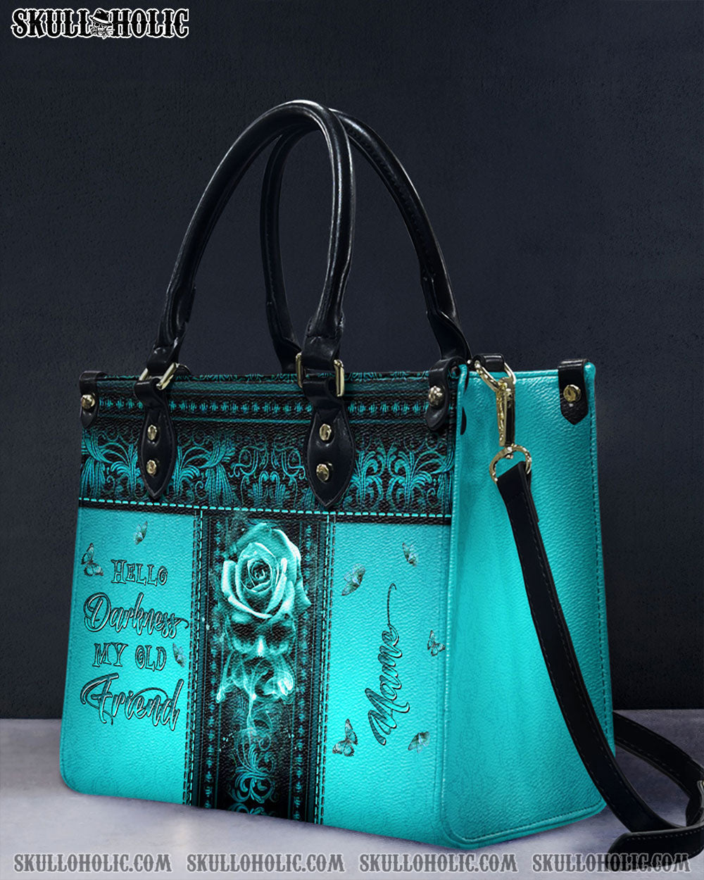 HELLO DARKNESS MY OLD FRIEND LEATHER HANDBAG - YHLN2603242