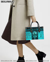 HELLO DARKNESS MY OLD FRIEND LEATHER HANDBAG - YHLN2603242