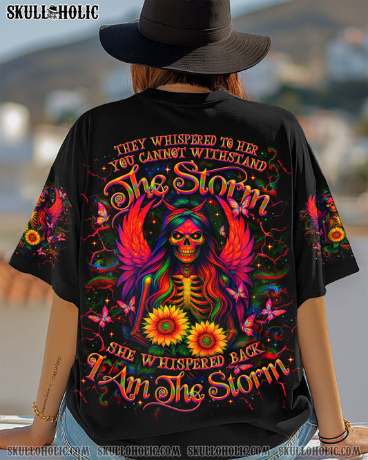 I AM THE STORM SKELETON WINGS SUNFLOWER ALL OVER PRINT - TLNO1204251