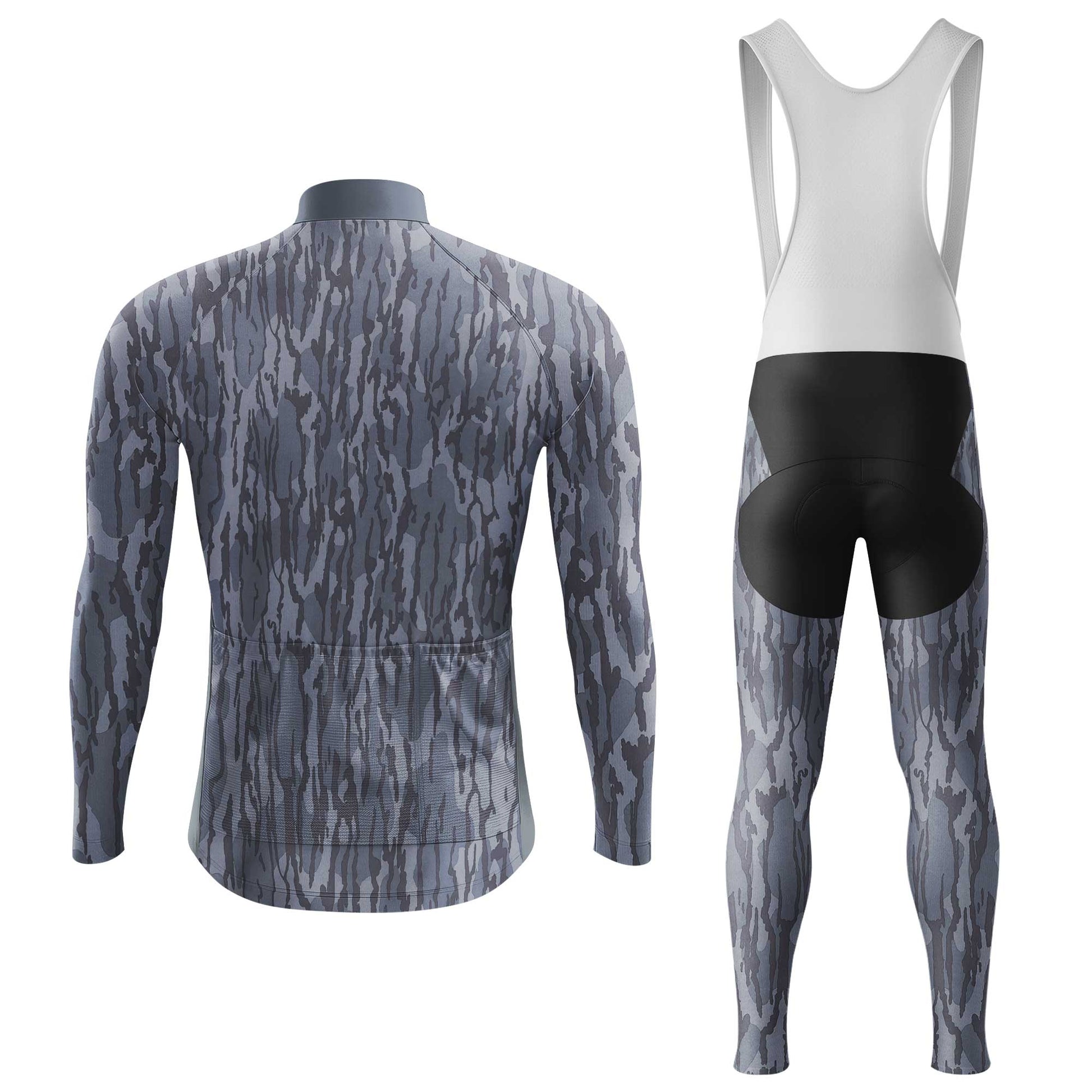 Navy Camo Men's Cycling Jersey Set, Road Bike Cycling Kit for Men, Biking Outfit, Bicycle Suit, Team Racing Uniform