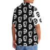 Halloween Bigfoot Silhouette Skull Hawaiian Shirt