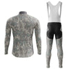 Camo Leaf Men's Cycling Jersey Set, Road Bike Cycling Kit for Men, Biking Outfit, Bicycle Suit, Team Racing Uniform