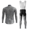 Grey Camo Men's Cycling Jersey Set, Road Bike Cycling Kit for Men, Biking Outfit, Bicycle Suit, Team Racing Uniform