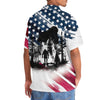 Bigfoot Sasquatch American Flag Patriotic Hawaiian Shirt