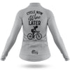 Cycle Now Wine Later - Women's Cycling Kit