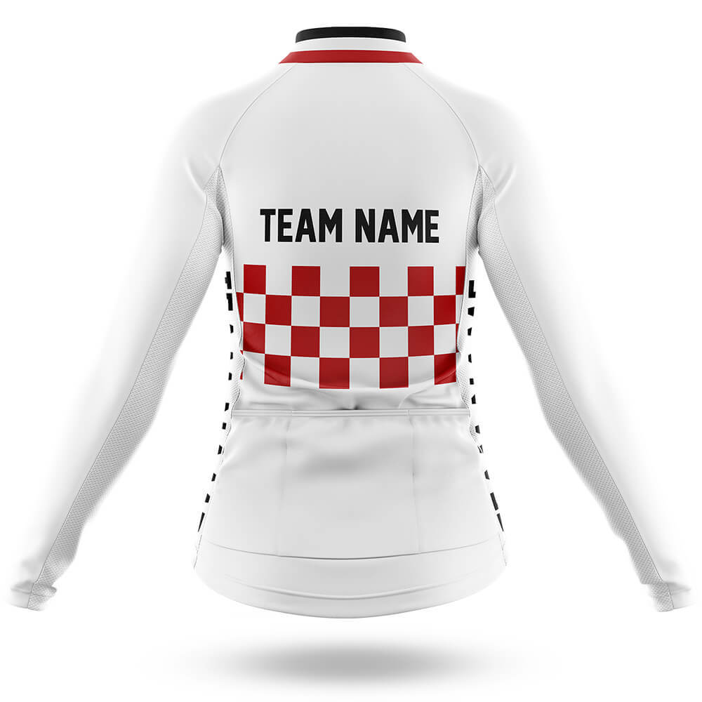 Custom Team Name M7 White - Women's Cycling Kit