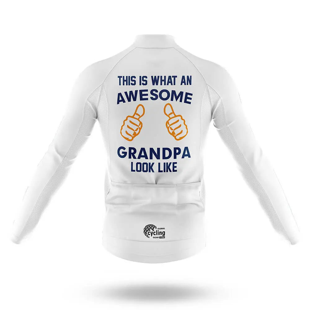 Awesome Grandpa V3 - White - Men's Cycling Kit