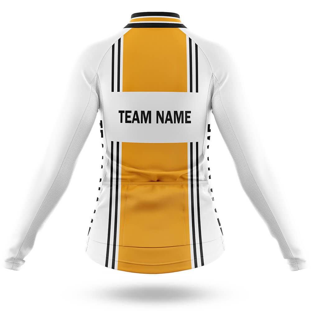 Custom Team Name M4 Yellow - Women's Cycling Kit
