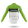 Custom Team Name M1 Green - Men's Cycling Kit