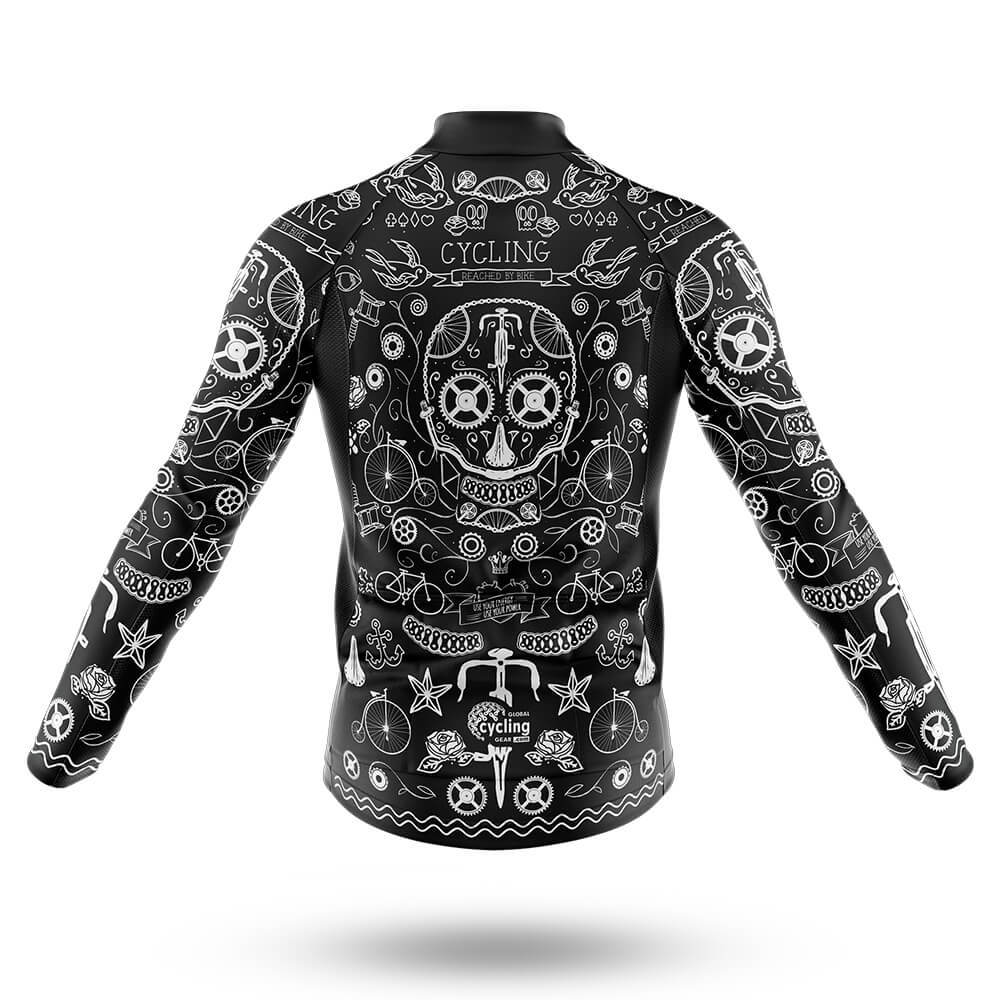 Black Tattoo Cycling Jersey - Men's Cycling Kit