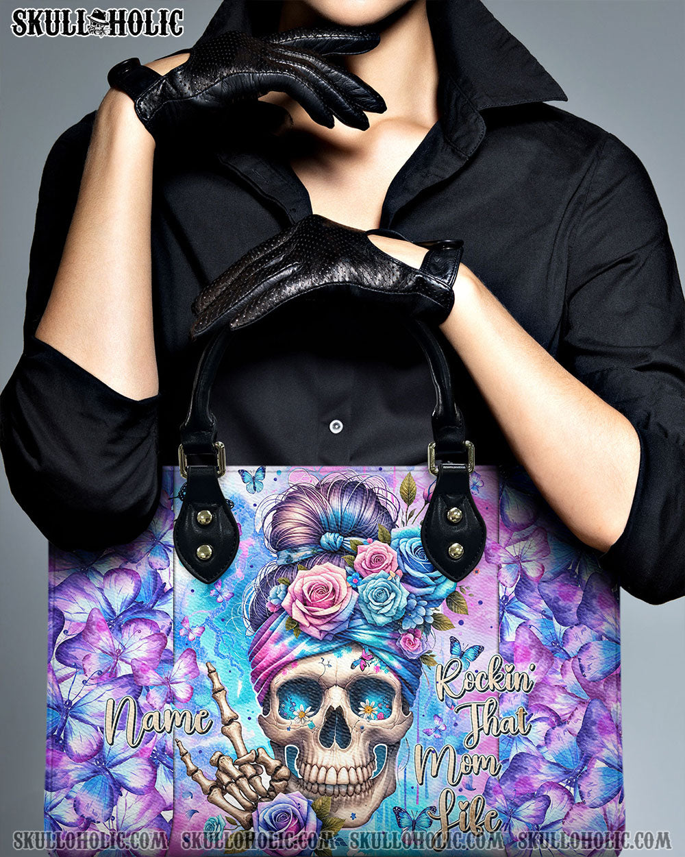 ROCKING THAT MOM LIFE MESSY BUN LEATHER HANDBAG - TYTM0204243