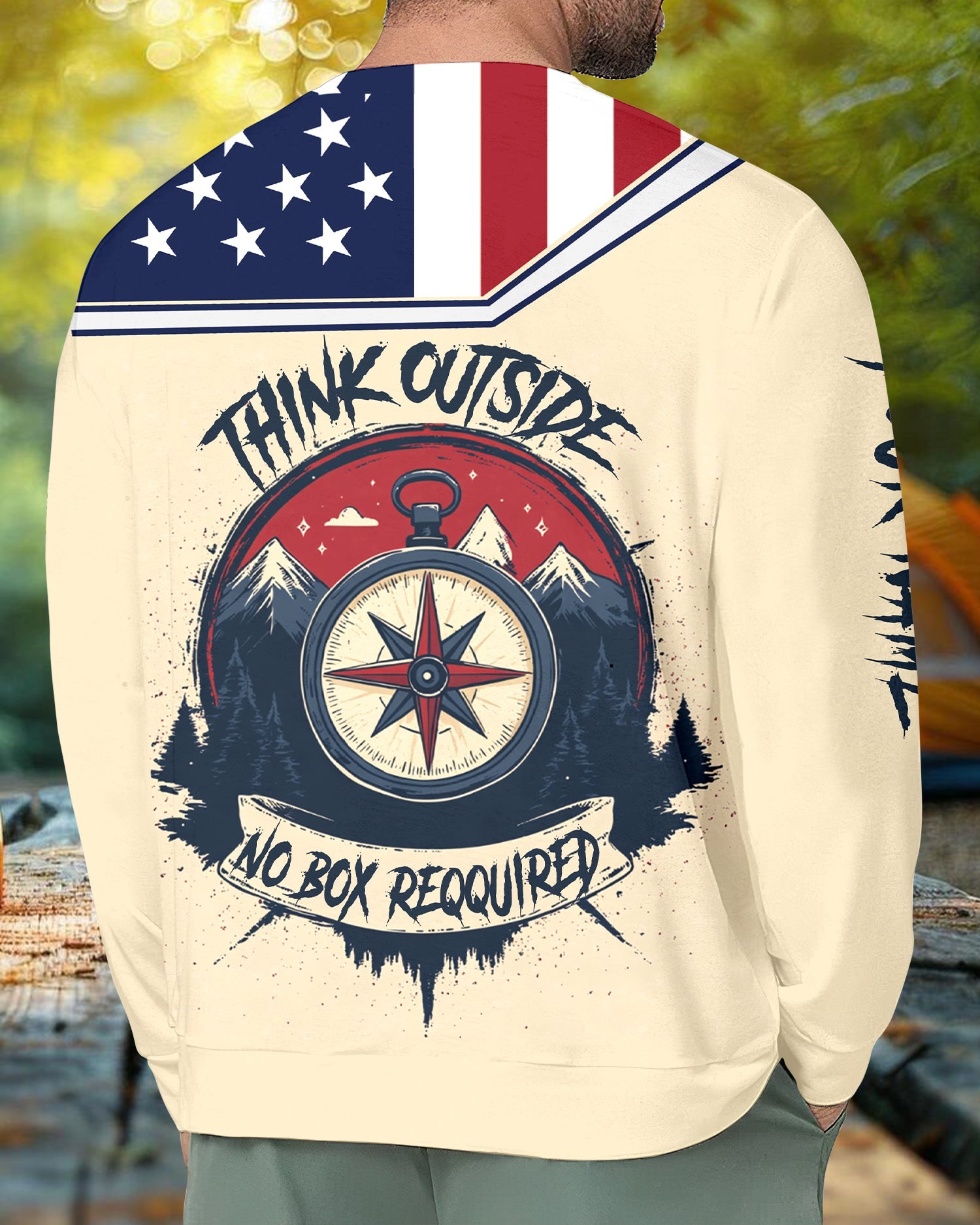 Custom Name Think Outside No Box Required All Over Print Shirt