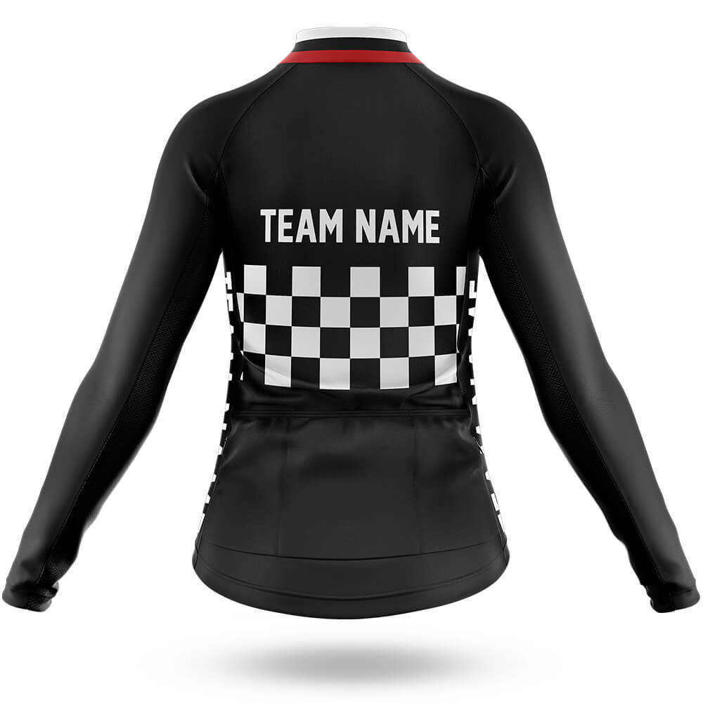 Custom Team Name M7 Black - Women's Cycling Kit