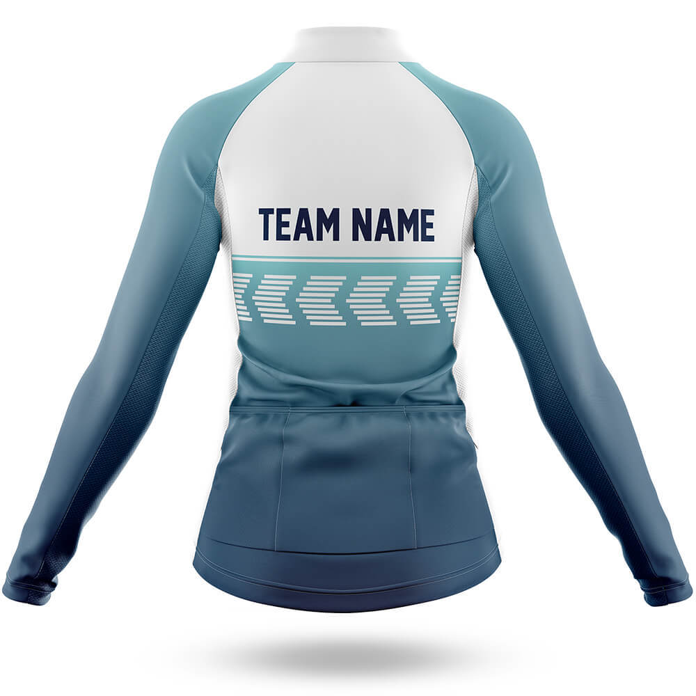 Custom Team Name S4 Blue - Women's Cycling Kit