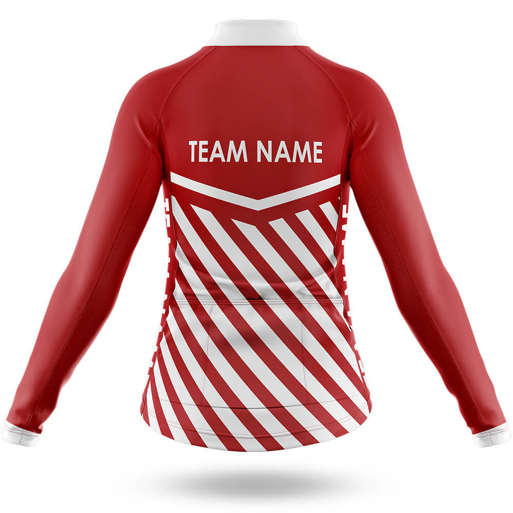 Custom Team Name M3 Red - Women's Cycling Kit