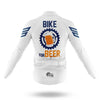 Bike For Beer V3 - White - Men's Cycling Kit