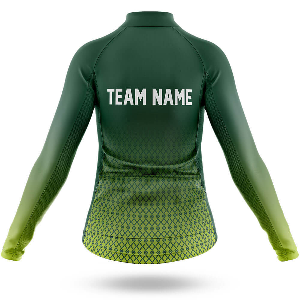 Custom Team Name S1 Green - Women's Cycling Kit