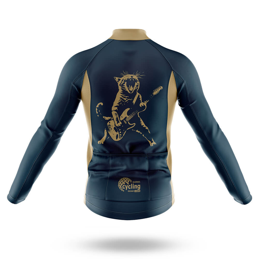 Rock Cat Playing Guitar - Men's Cycling Kit