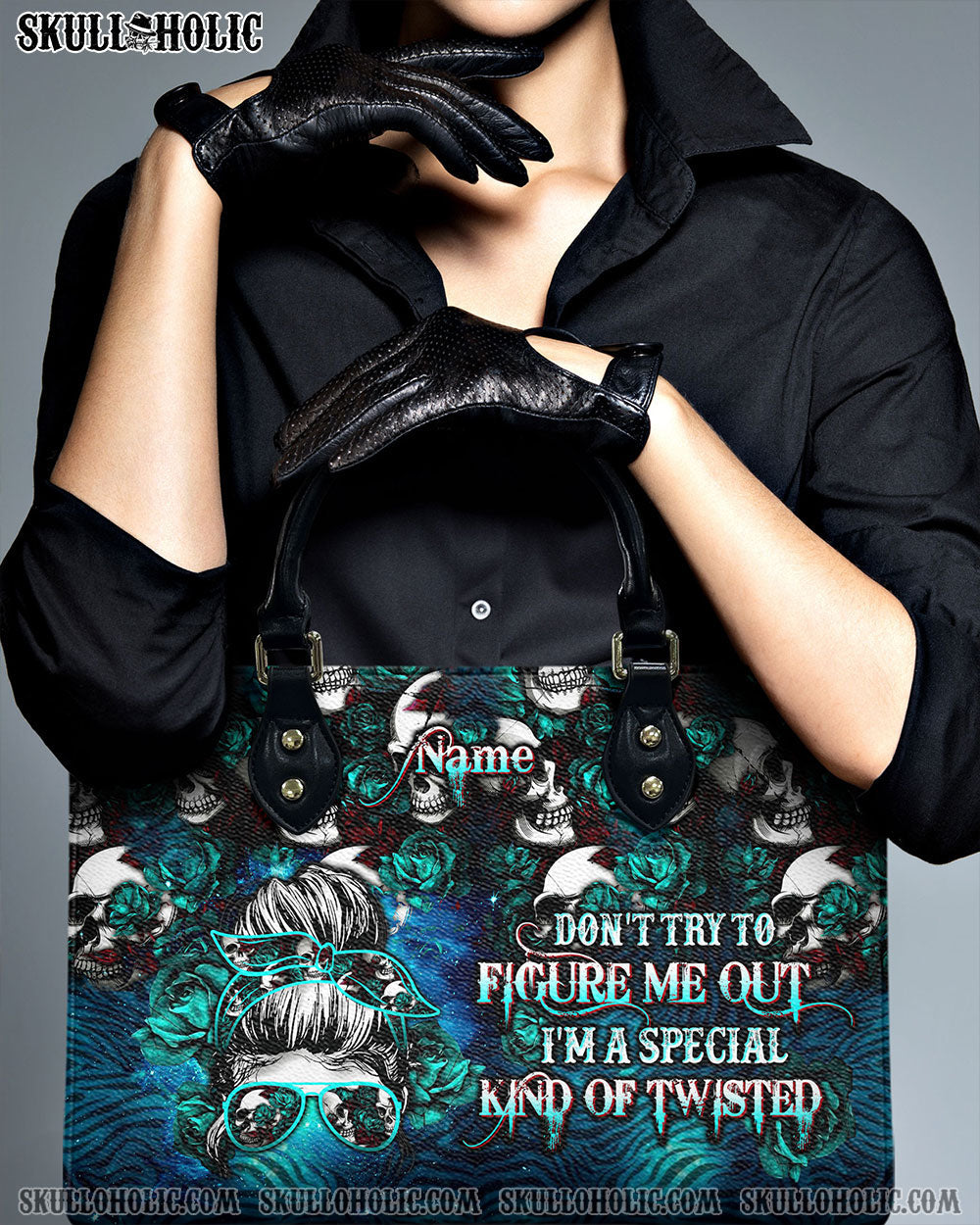 DON'T TRY TO FIGURE ME OUT MESSY BUN LEATHER HANDBAG - TLTW2503241