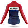 Custom Team Name M1 Red - Women's Cycling Kit
