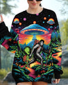 Bigfoot Alien Going Hiking All Over Print Shirt