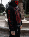 Satan Bat Wing Print Sweatshirt
