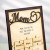 Mom Puzzle Sign With Holder, Mother's Day Gift From Kids, Personalized Unique Engraved Wood Sign