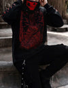 Satan Bat Wing Print Sweatshirt