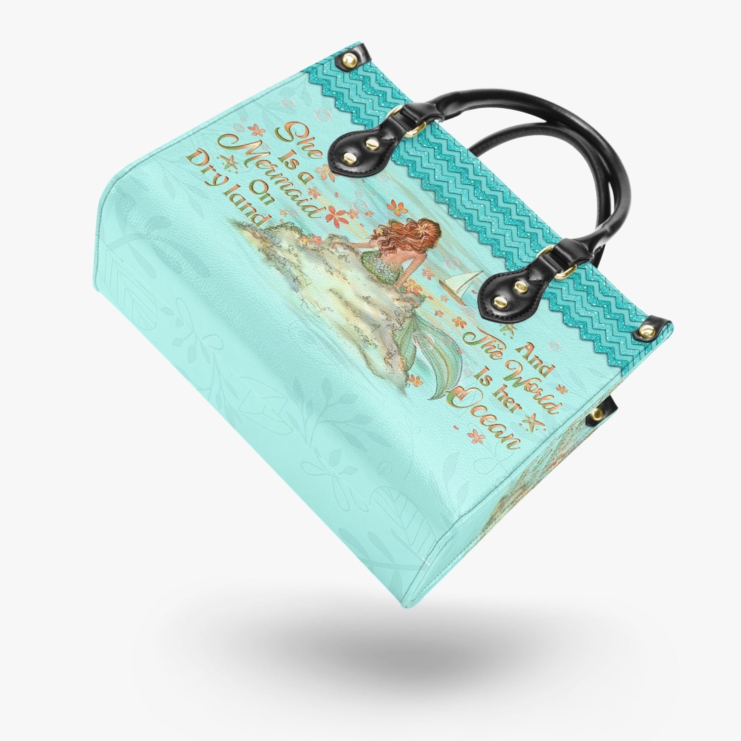 Bigcrowns SHE IS A MERMAID LEATHER HANDBAG T2803242