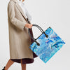 Bigcrowns HAPPINESS COMES IN SALTY WATER DOLPHIN LEATHER HANDBAG TYQY0504243