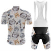 BigCrowns | Relaxing Cat Faces Short Sleeve Cycling Kit