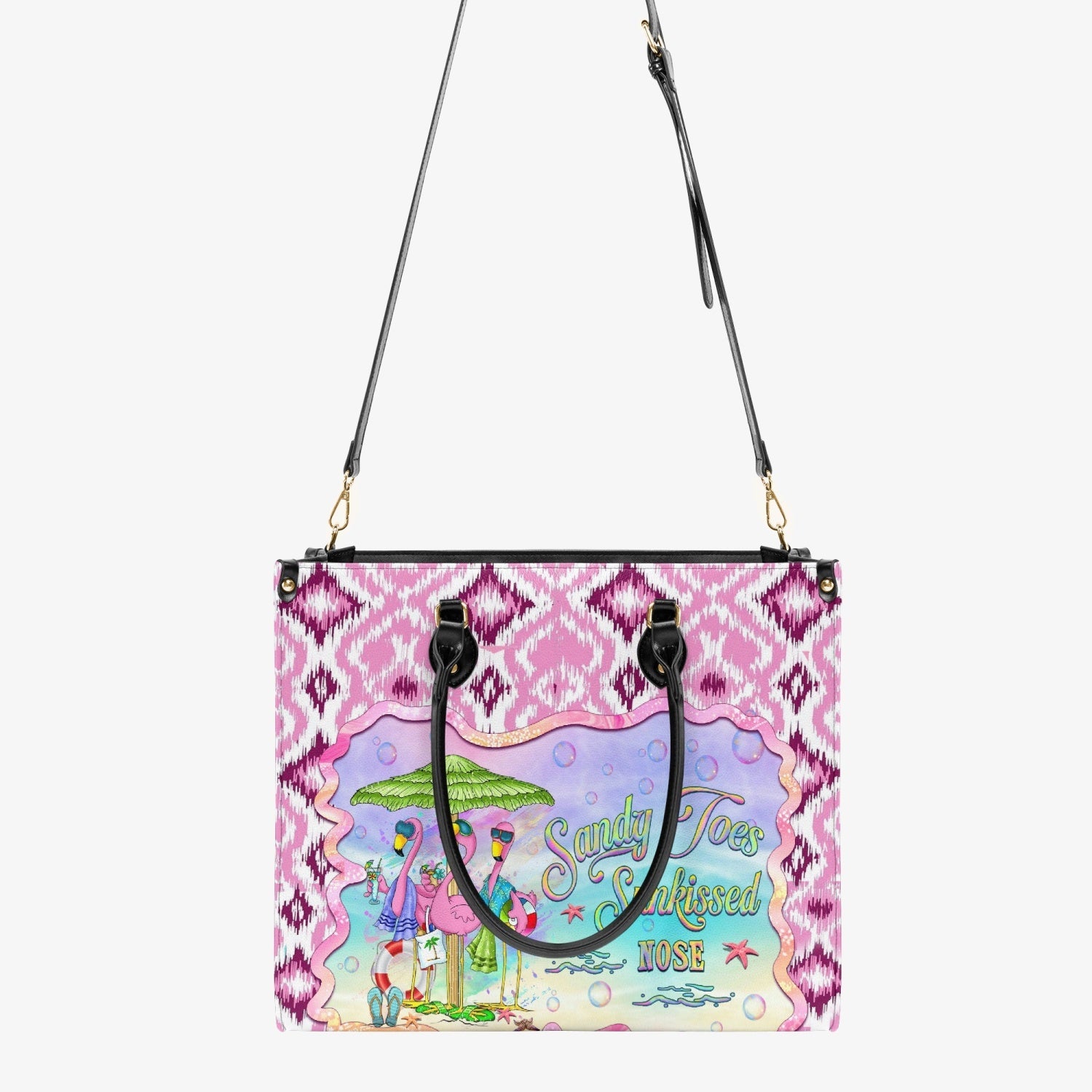 Bigcrowns SANDY TOES SUNKISSED NOSE LEATHER HANDBAG T2703241