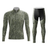 Green Camo Men's Cycling Jersey Set, Road Bike Cycling Kit for Men, Biking Outfit, Bicycle Suit, Team Racing Uniform